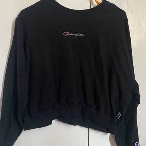 Champion Black Crewneck